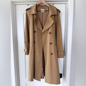 Sezane Scott Trench Coat Camel - Size 42